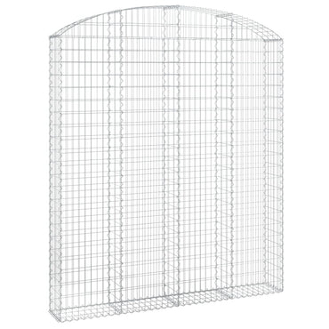 vidaXL Gabionenkorb mit Rundbogen 200x30x220/240 cm Acier galvanisé