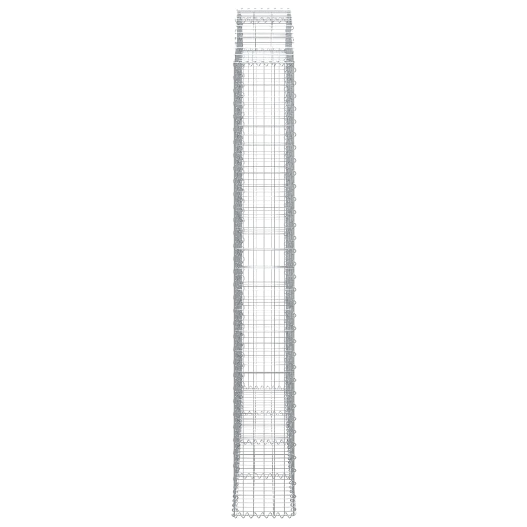 vidaXL Gabionenkorb mit Rundbogen 200x30x220/240 cm Acier galvanisé