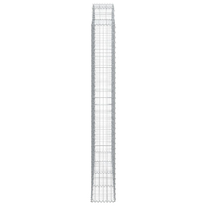 vidaXL Gabionenkorb mit Rundbogen 200x30x220/240 cm Acier galvanisé