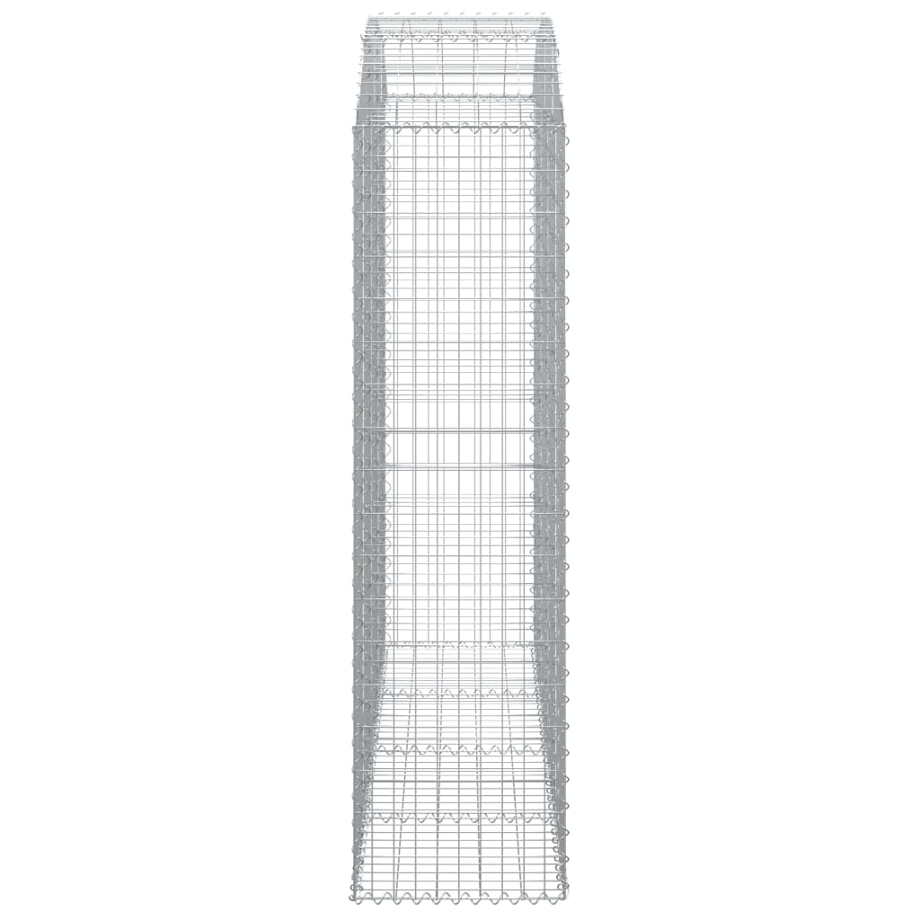 vidaXL Gabionenkorb mit Rundbogen 200x50x180/200 cm Fer galvanisé