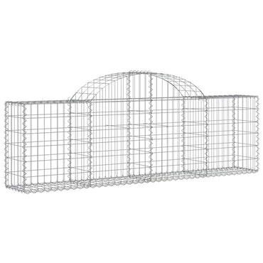 vidaXL Gabionen-Hochbeet 200x30x60/80 cm Acier galvanisé
