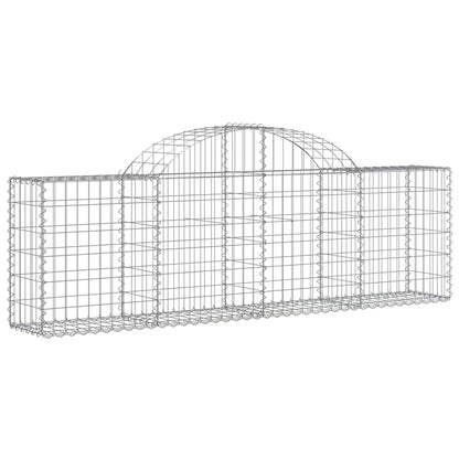vidaXL Gabionen-Hochbeet 200x30x60/80 cm Acier galvanisé