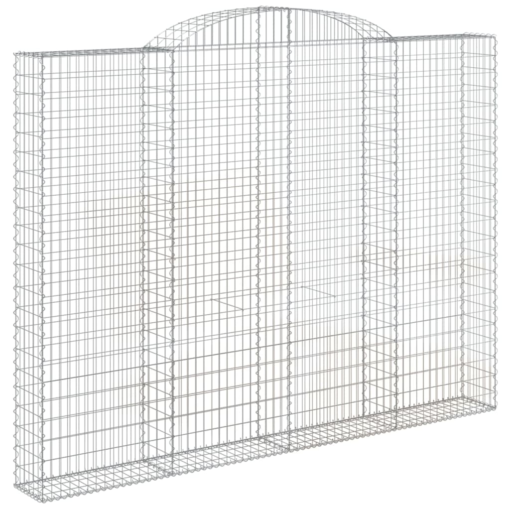 vidaXL Gabionenkorb mit Rundbogen 300x30x220/240 cm, Acier galvanisé