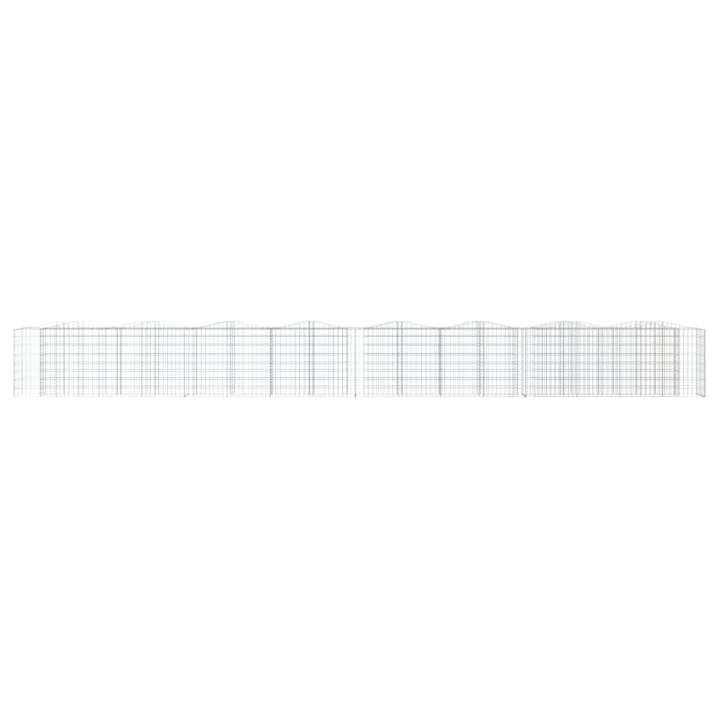vidaXL Carré potager en gabion avec arceau 800x50x100 cm Fer galvanisé