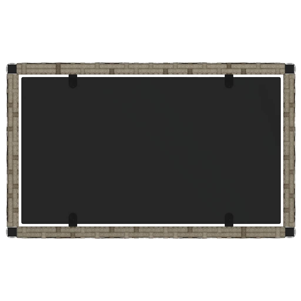 vidaXL Salon de jardin 4 pcs avec coussins Gris Résine tressée