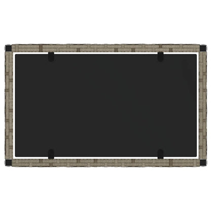 vidaXL Salon de jardin 4 pcs avec coussins Gris Résine tressée