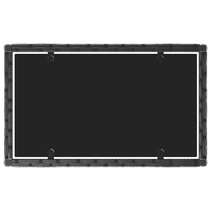 vidaXL Salon de jardin 4 pcs avec coussins Noir Résine tressée
