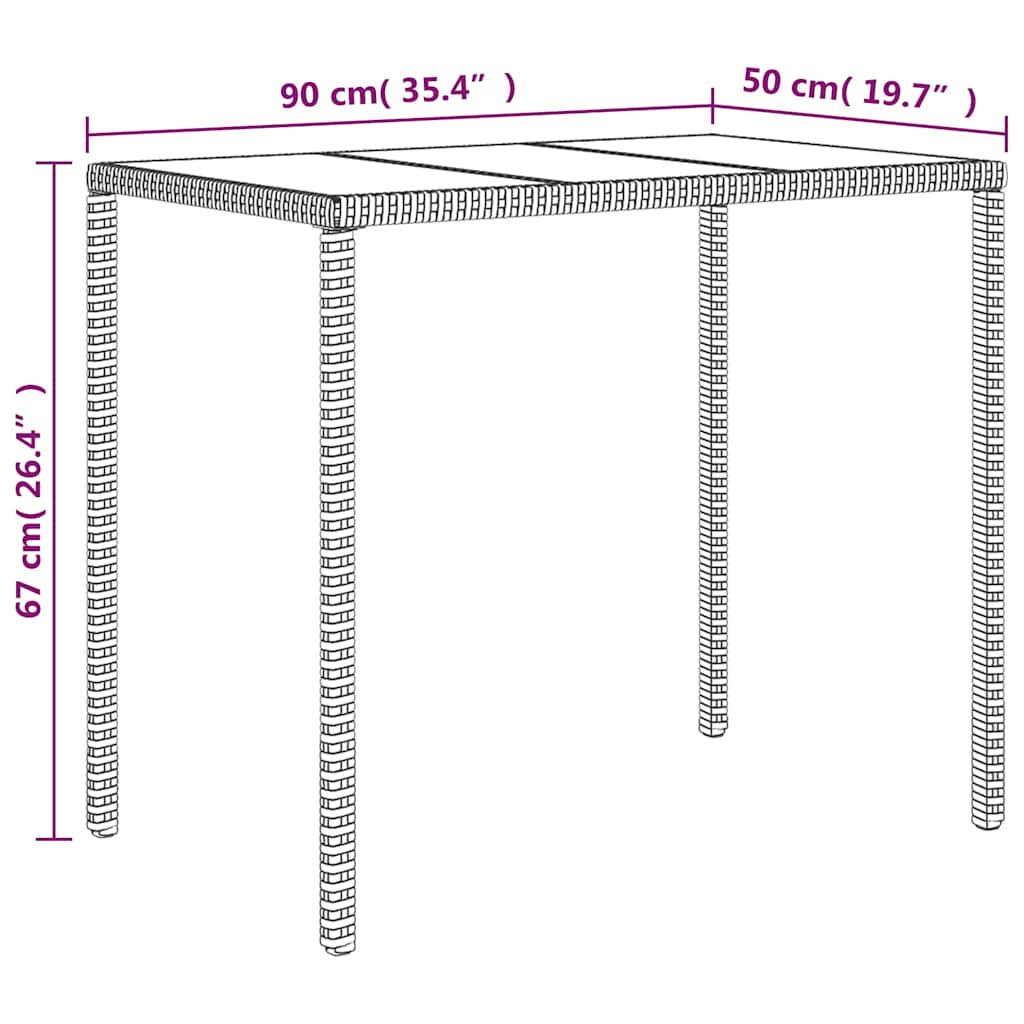 vidaXL 4-tlg. Garten-Lounge-Set mit Kissen Grau Poly Rattan