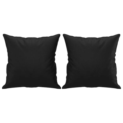 vidaXL 2-Sitzer-Sofa mit Kissen Schwarz 140 cm Kunstleder