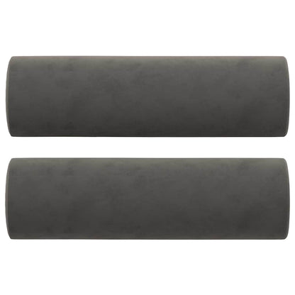 vidaXL 2-Sitzer-Sofa mit Kissen Dunkelgrau 120 cm Samt