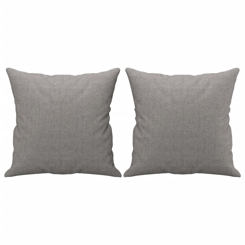 vidaXL 2-Sitzer-Sofa mit Kissen Hellgrau 120 cm Stoff