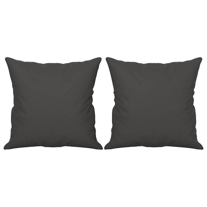 vidaXL 2-Sitzer-Sofa mit Kissen Dunkelgrau 140 cm Mikrofasergewebe
