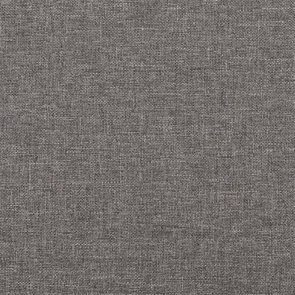 vidaXL Sessel mit Hocker Dunkelgrau 60 cm Stoff