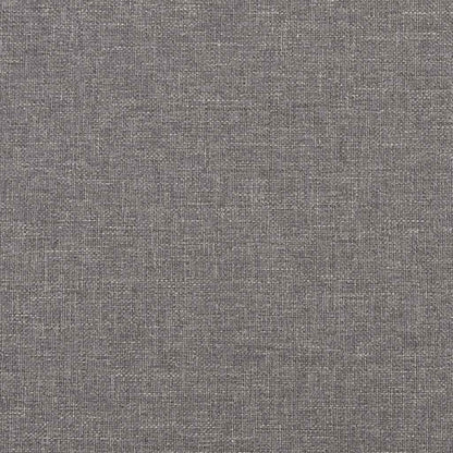 vidaXL 3-Sitzer-Sofa mit Hocker Hellgrau 180 cm Stoff