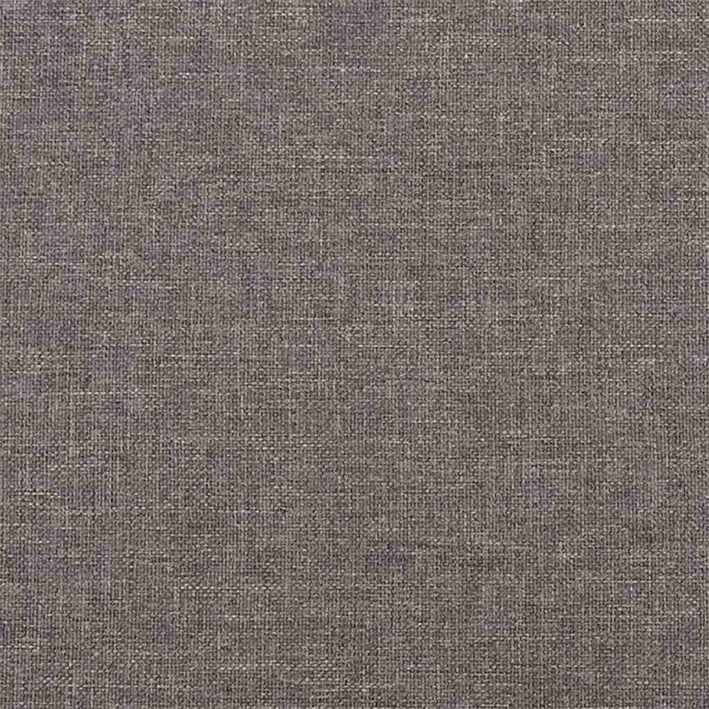 vidaXL 3-Sitzer-Sofa mit Hocker Dunkelgrau 210 cm Stoff