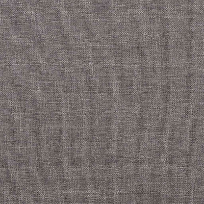 vidaXL 3-Sitzer-Sofa mit Hocker Dunkelgrau 210 cm Stoff