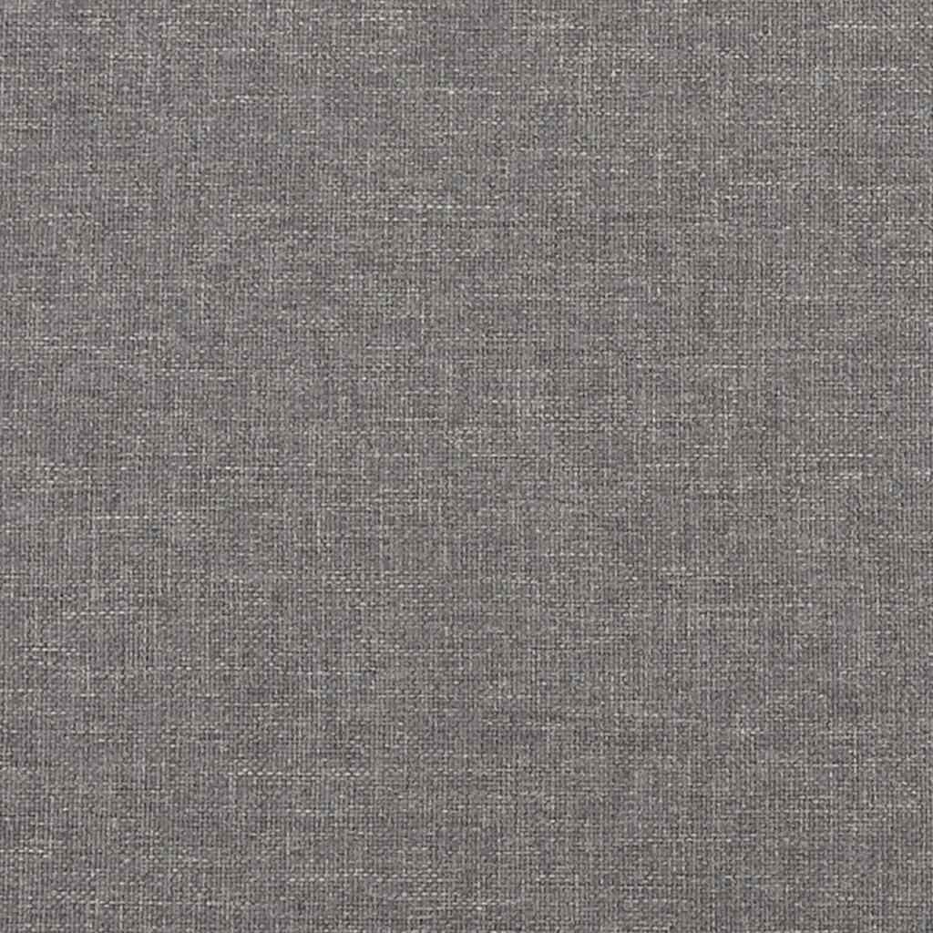 vidaXL 3-Sitzer-Sofa mit Hocker Hellgrau 210 cm Stoff