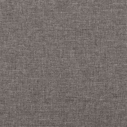 vidaXL 3-Sitzer-Sofa mit Hocker Dunkelgrau 210 cm Stoff