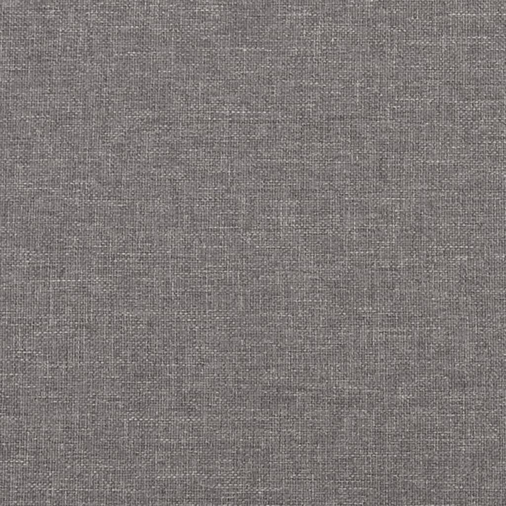 vidaXL Sessel mit Hocker Hellgrau 60 cm Stoff