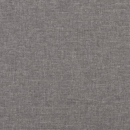 vidaXL Sessel mit Hocker Hellgrau 60 cm Stoff
