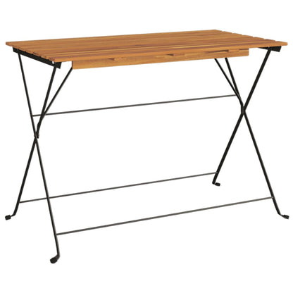 vidaXL 5-tlg. Bistro-Set Klappbar Massivholz Akazie und Stahl