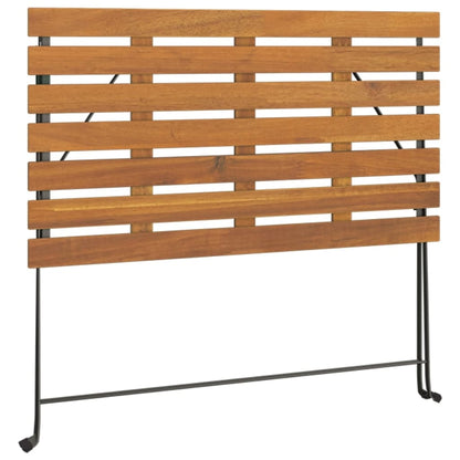 vidaXL 5-tlg. Bistro-Set Klappbar Massivholz Akazie und Stahl