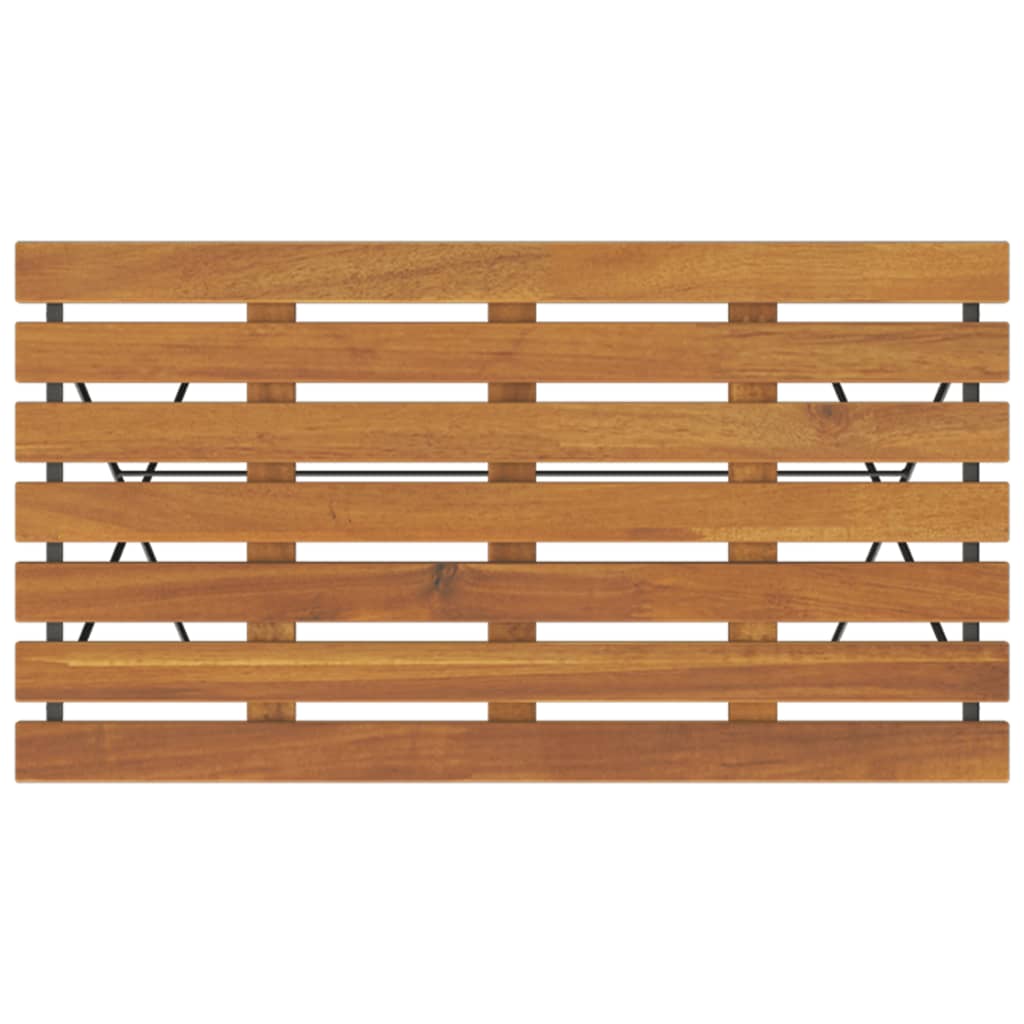 vidaXL 5-tlg. Bistro-Set Klappbar Massivholz Akazie und Stahl
