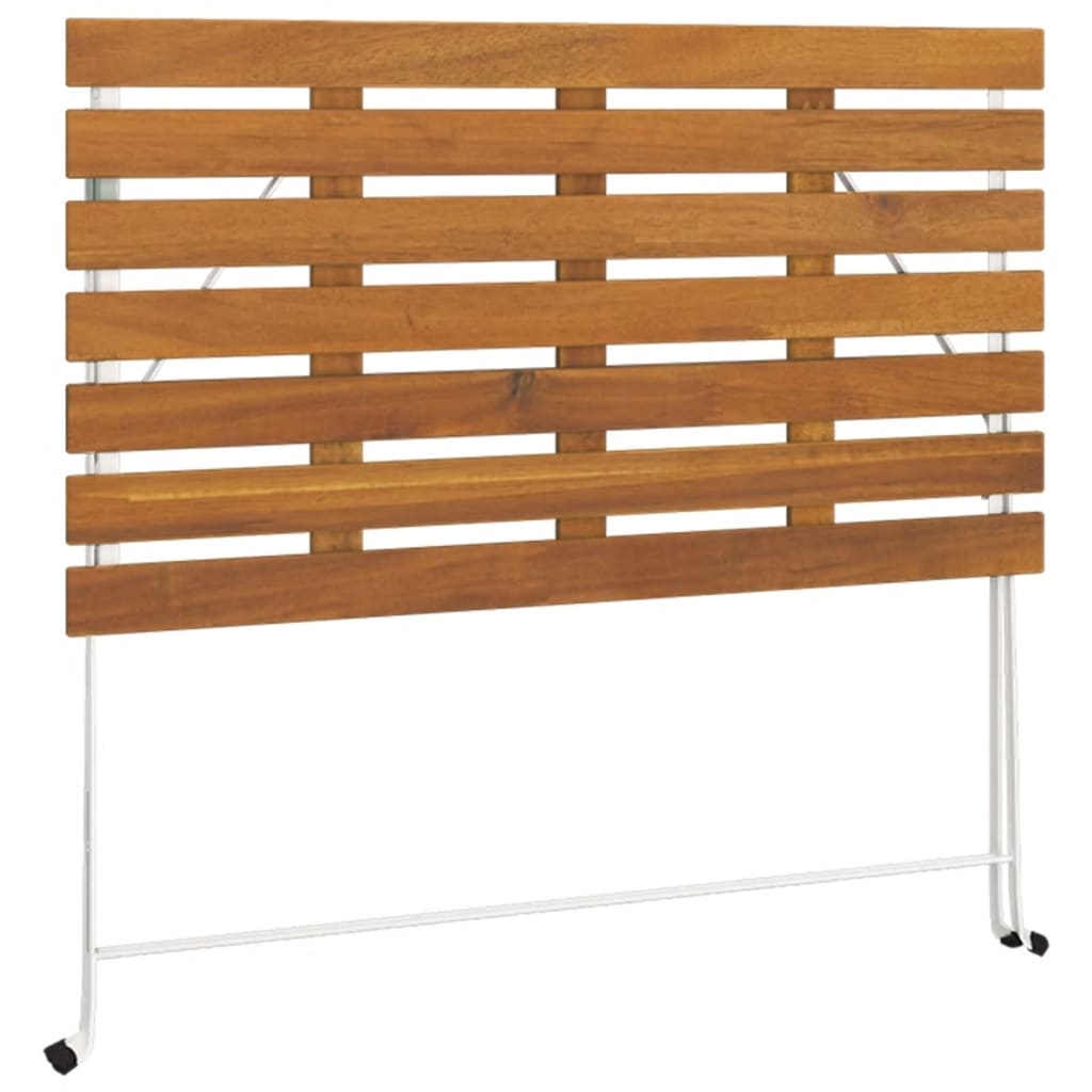 vidaXL 5-tlg. Bistro-Set Klappbar Massivholz Akazie und Stahl