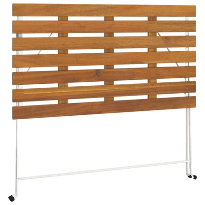 vidaXL 5-tlg. Bistro-Set Klappbar Massivholz Akazie und Stahl