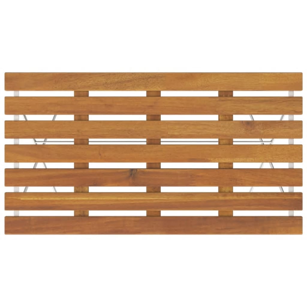 vidaXL 5-tlg. Bistro-Set Klappbar Massivholz Akazie und Stahl