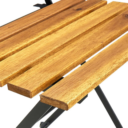 vidaXL Klappbare Gartenstühle 6 Stk. Stahl und Massivholz Akazie