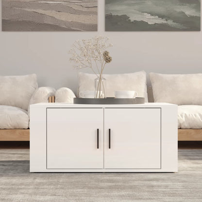 vidaXL Couchtisch Hochglanz-Weiß 80x50x36 cm Holzwerkstoff