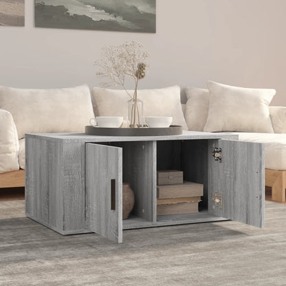 vidaXL Couchtisch Grau Sonoma 80x50x36 cm Holzwerkstoff