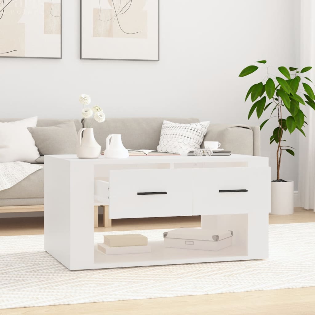 vidaXL Couchtisch Weiß 80x50x40 cm Holzwerkstoff