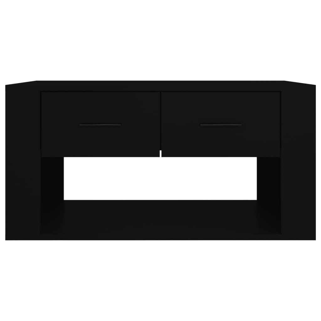 vidaXL Couchtisch Schwarz 80x50x40 cm Holzwerkstoff