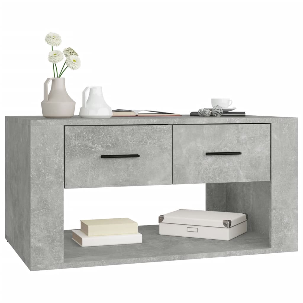 vidaXL Couchtisch Betongrau 80x50x40 cm Holzwerkstoff