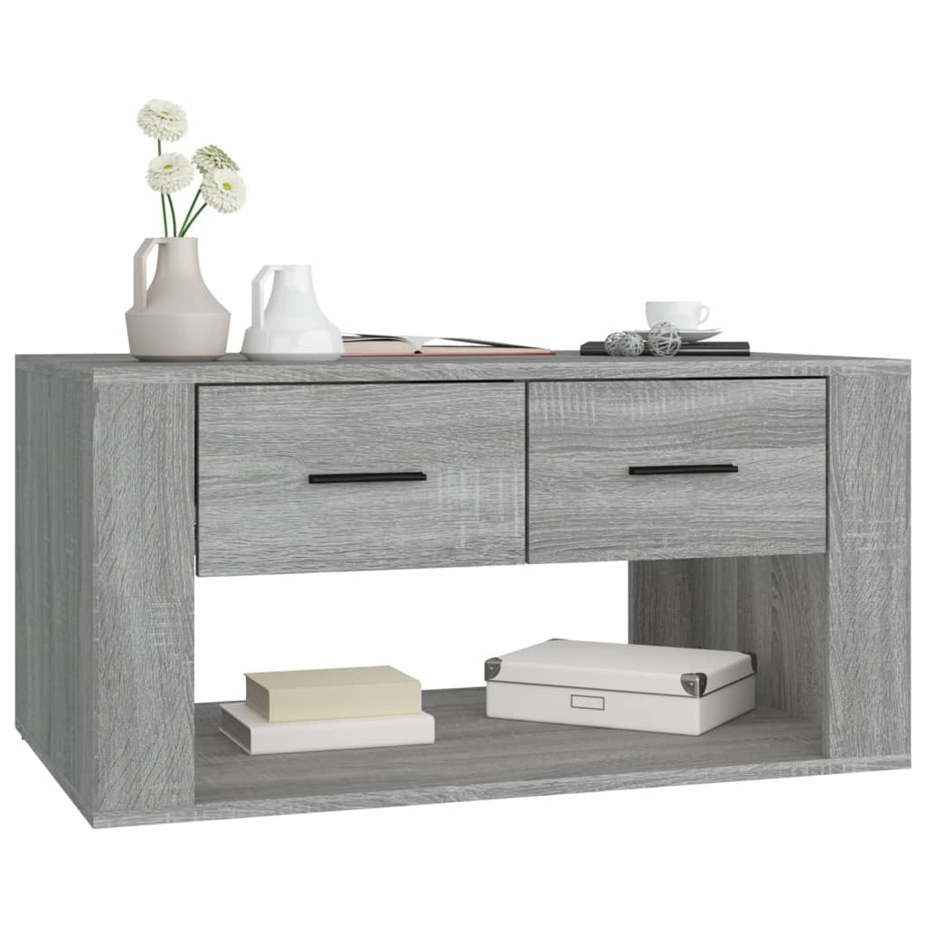 vidaXL Couchtisch Grau Sonoma 80x50x40 cm Holzwerkstoff