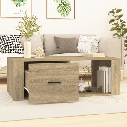 vidaXL Couchtisch Sonoma-Eiche 100x50,5x35 cm Holzwerkstoff