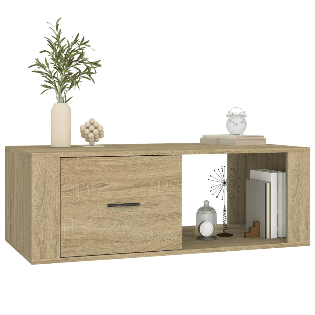 vidaXL Couchtisch Sonoma-Eiche 100x50,5x35 cm Holzwerkstoff
