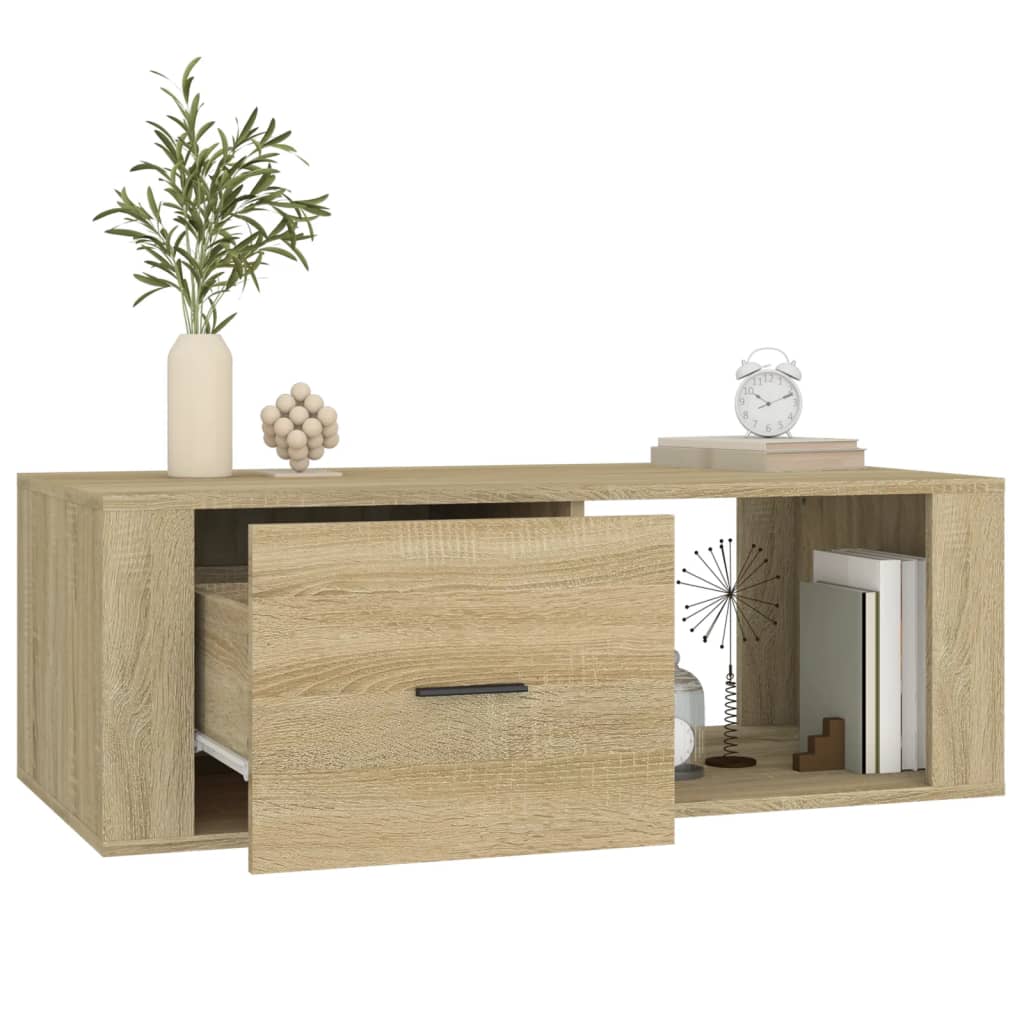 vidaXL Couchtisch Sonoma-Eiche 100x50,5x35 cm Holzwerkstoff