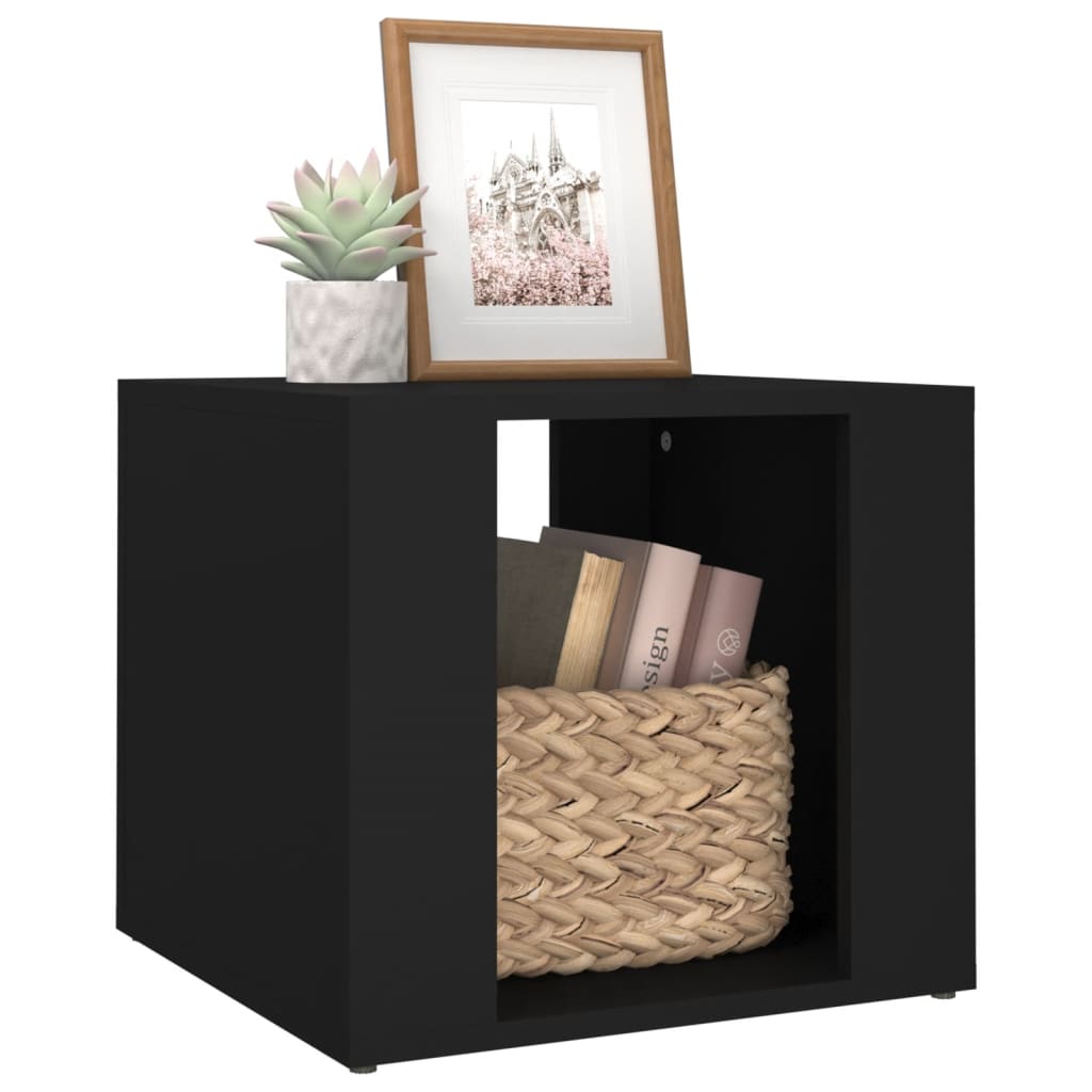 vidaXL Nachttisch Schwarz 41x40x36 cm Holzwerkstoff