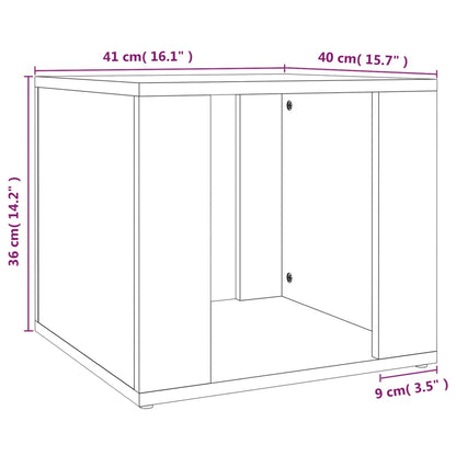 vidaXL Nachttisch Schwarz 41x40x36 cm Holzwerkstoff