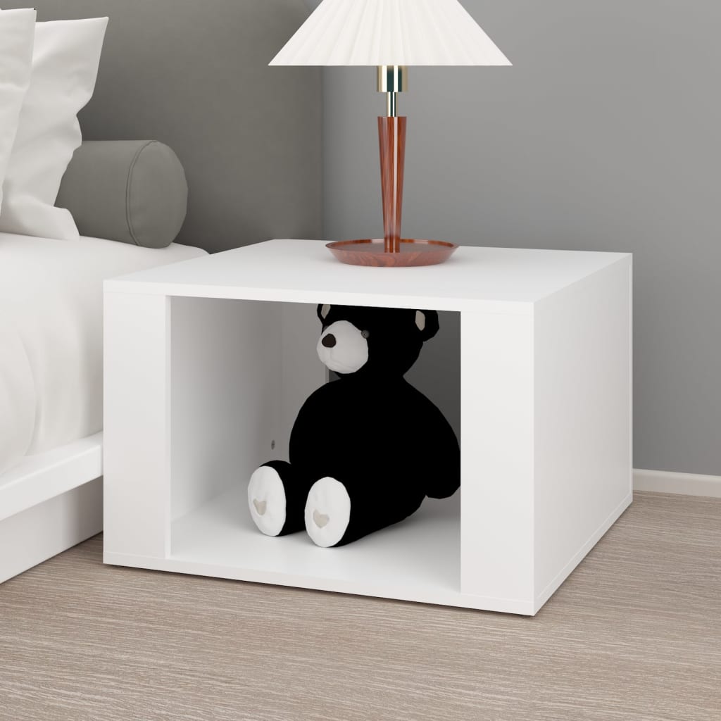 vidaXL Nachttisch Weiß 57x55x36 cm Holzwerkstoff