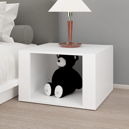 vidaXL Nachttisch Weiß 57x55x36 cm Holzwerkstoff