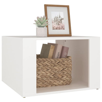 vidaXL Nachttisch Weiß 57x55x36 cm Holzwerkstoff