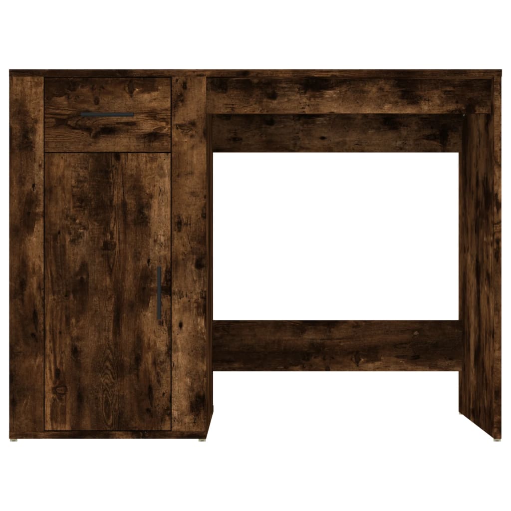 vidaXL Schreibtisch Räuchereiche 100x49x75 cm Holzwerkstoff