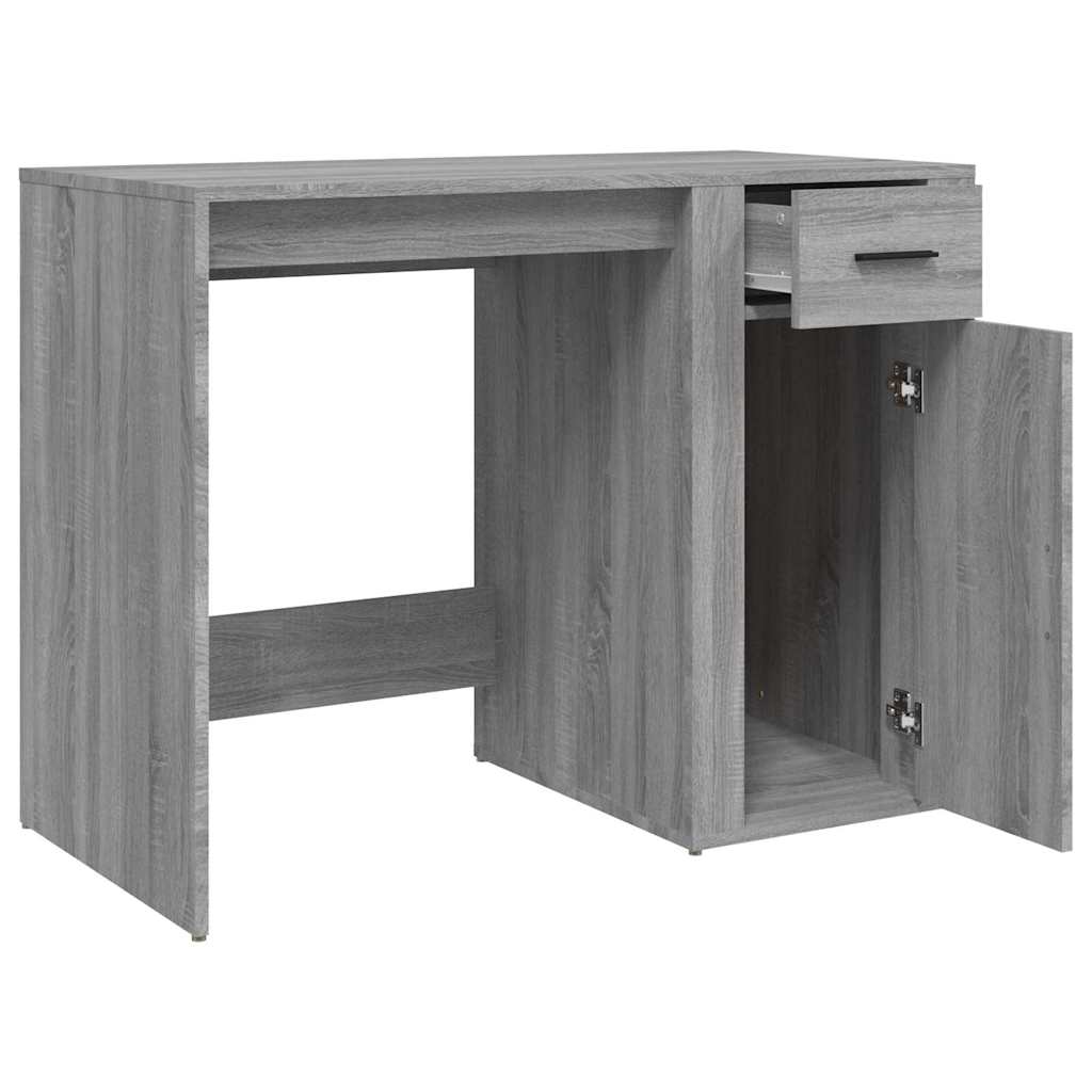 vidaXL Bureau Gris Sonoma 100x49x75 cm Bois d'ingénierie