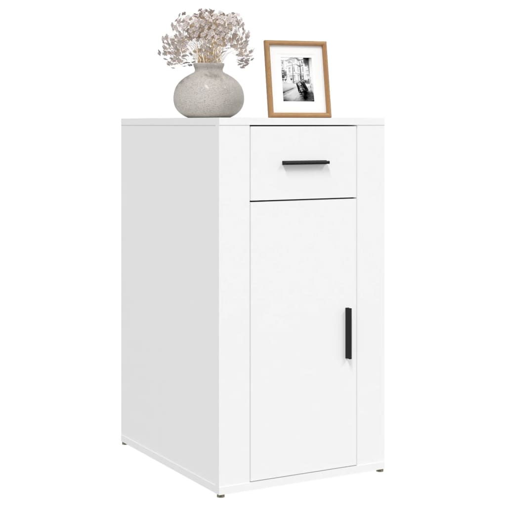 vidaXL Büroschrank Weiß 40x49x75 cm Holzwerkstoff