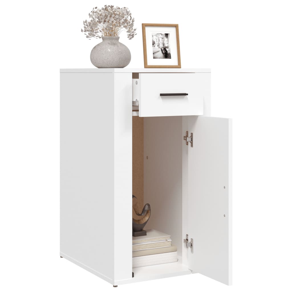 vidaXL Büroschrank Weiß 40x49x75 cm Holzwerkstoff