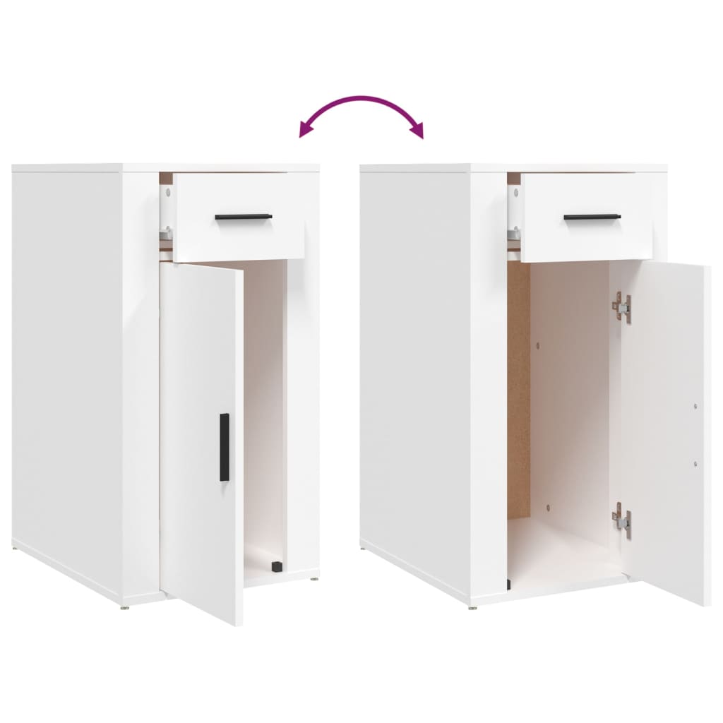 vidaXL Büroschrank Weiß 40x49x75 cm Holzwerkstoff